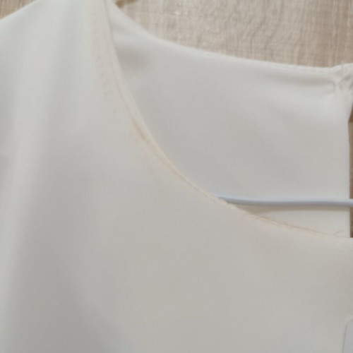White formal dress new with tag, loose comfortable fit