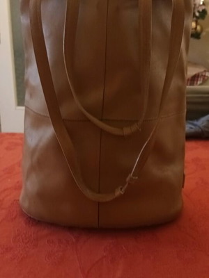 Kem leather shoulder bag used, vintage, beige