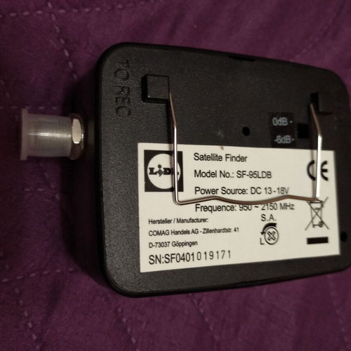 Satellite Finder SF-95 LDB LED Silver Crest used