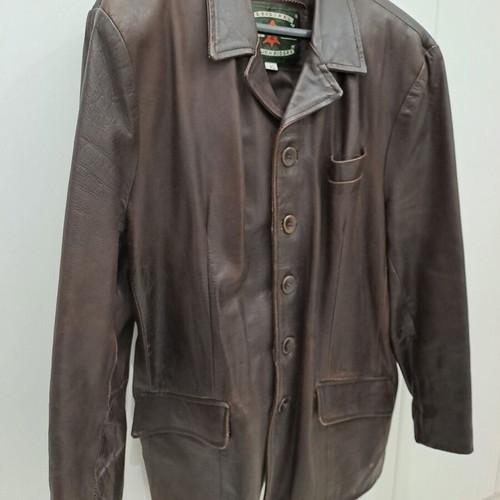 Tough Riders men's leather jacket used, brown, size XL