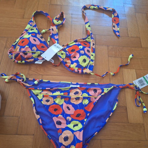Bikini new with padded top, colorful, size L