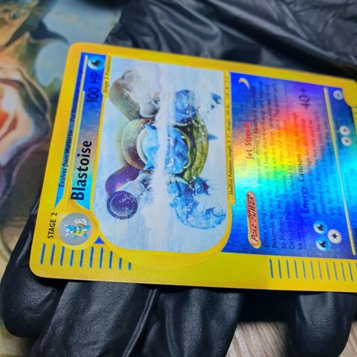 Pokemon Card Blastoise 004/165 Expedition Base Set Reverse Holo English 2002 like new