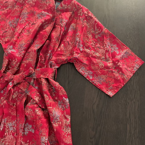 Kimono robe red, new, XL size