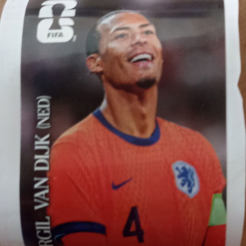 Panini FIFA World Cup 2026 Virgil Van Dijk Coca Cola sticker new