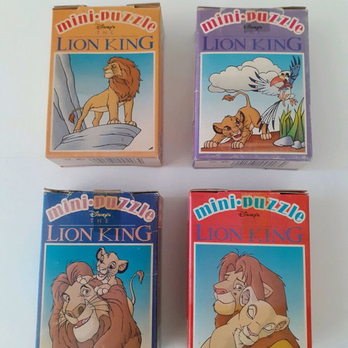Mini puzzle Lion King (Mika) new, set of 4 pieces