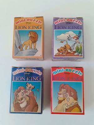 Mini puzzle Lion King (Mika) new, set of 4 pieces