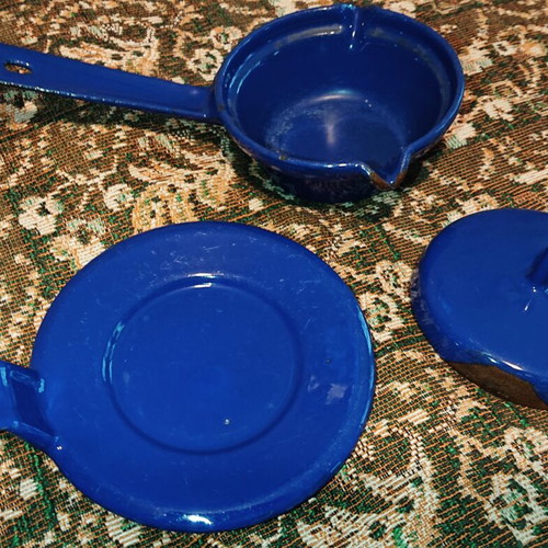 Husqvarna vintage cast iron smörpanna for melting butter and sauces