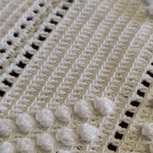 Handmade knitted blanket like new 160x210