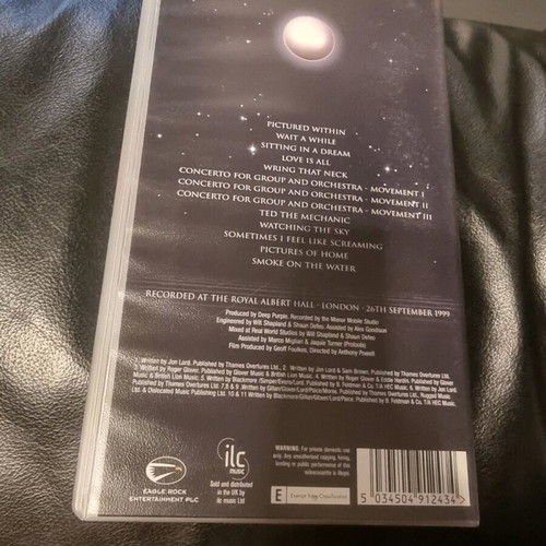 Deep Purple In Concert With The London Symphony Orchestra VHS used