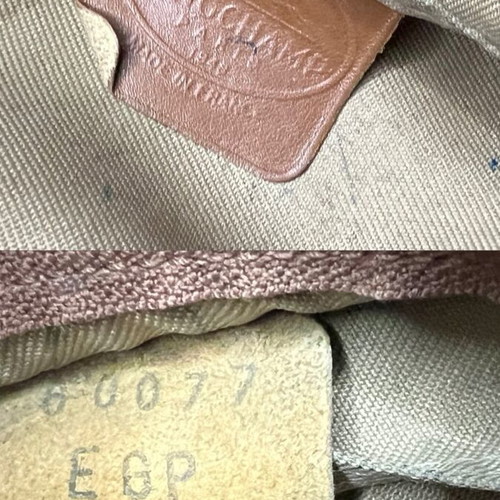 Longchamp brown leather backpack used condition