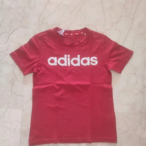 Adidas T-shirt 9-10Y 140cm, red, 100% cotton