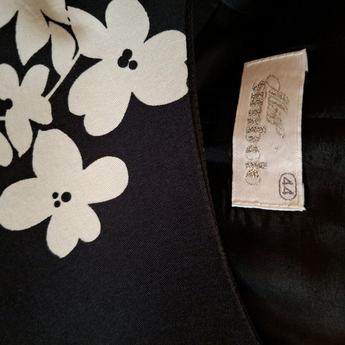 Miss Simbolo floral dress black and white used