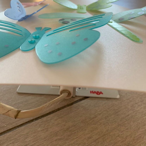 Haba wall light with butterflies like new