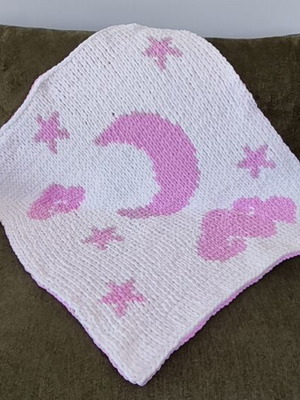 Double-Sided Baby Blanket new, soft, 80x100 cm