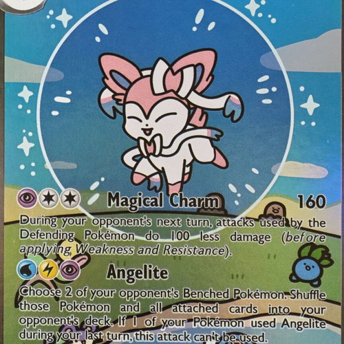 Pokemon Sylveon, Leafeon and Glaceon Bubble Cards custom