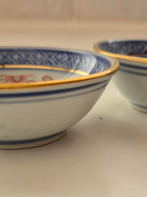 Chinese bowls like new, 6.5cm diameter for sauce