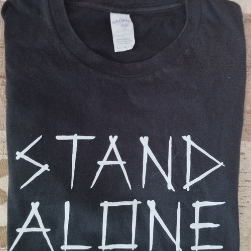 Stand Alone T-Shirt by Gildan HumbleUnderdogs, used, size L, black cotton