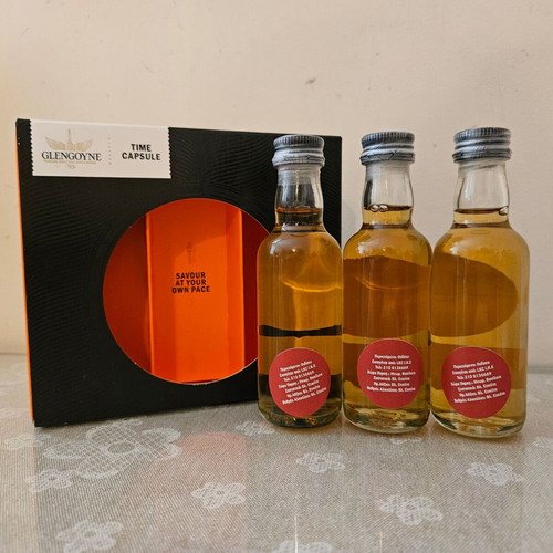 Glengoyne Triple set 12yo, 18yo and Legacy whisky miniature new