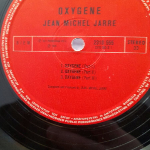 Jean Michel Jarre Oxygene vinyl used, foreign music