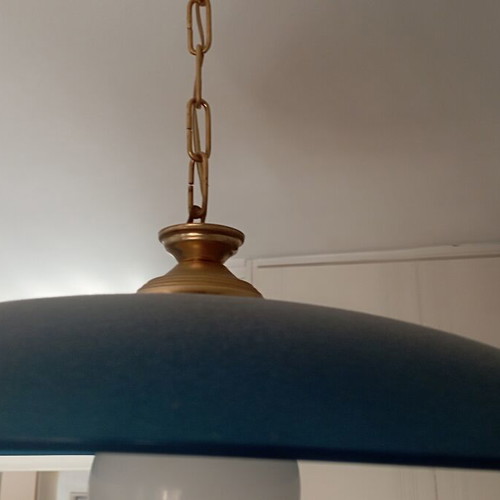 Viokef pendant lamp opal blue like new