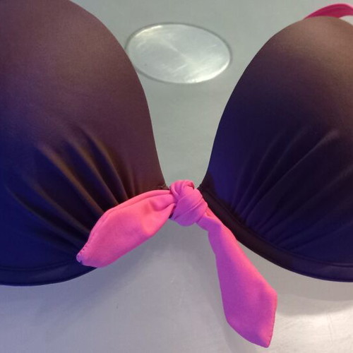 La Redoute Collections bikini top new 80D brown and pink