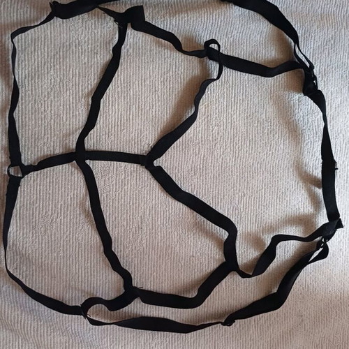 Chest and neck chokers like new, set of 4 black pieces