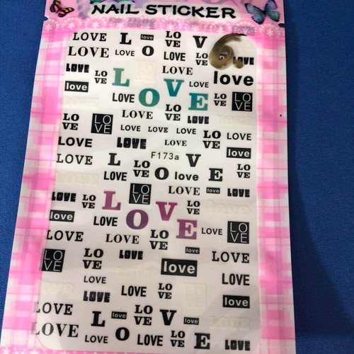 Nail sticker new, 15 x 9 cm