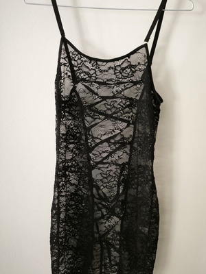 Shein sexy black lace nightdress new, size L