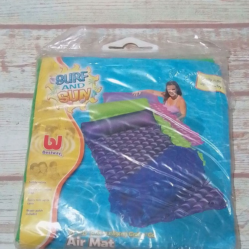Bestway Roll-Up Surf and Sun inflatable mattress new 216x89 cm