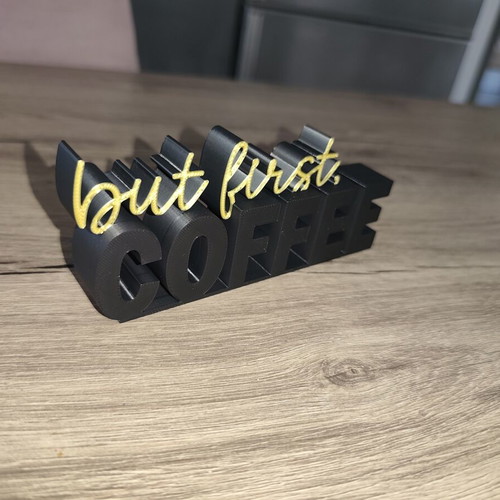 3D Decor But First, Coffee table decoration new
