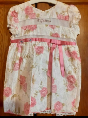 PepeLino toddler dress 36 months new, white and pink