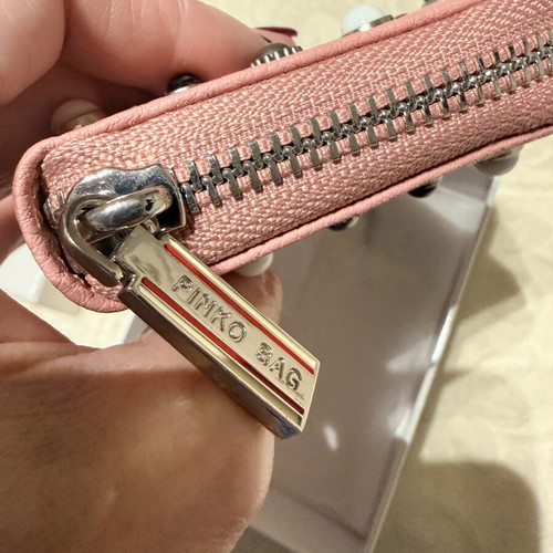Pinko wallet pink like new with box