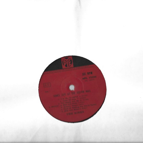 Kinks Live At The Kelvin Hall LP used, rare Greek pressing