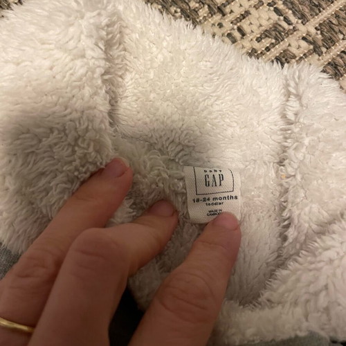 GAP children's jacket used with fur lining, size 18-24 months, gray