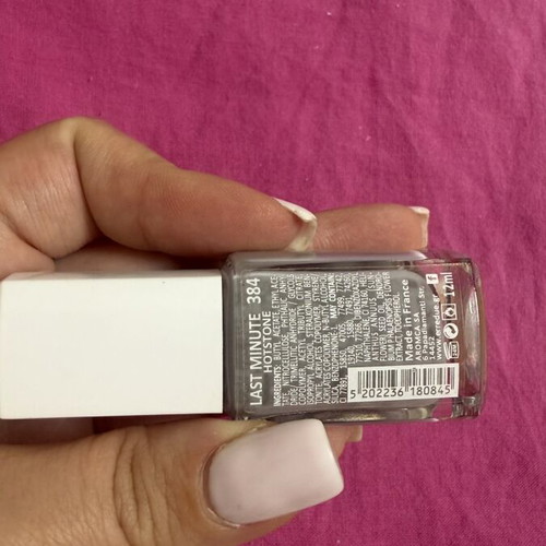 Erre Due Last Minute nail polish lacquer 384 Hotstone light ice grey like new