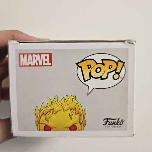 Venomized Human Torch #691 Funko Pop used, glows in the dark with box