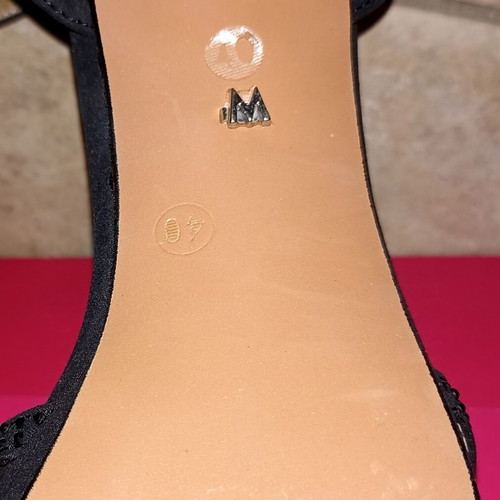 Mariamare sandals fabric and leather black size 40 like new