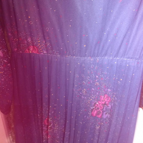 Dress one size like new, blue, with lining