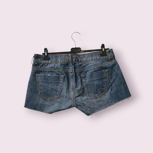 Y2K denim shorts Bershka used, size large, blue