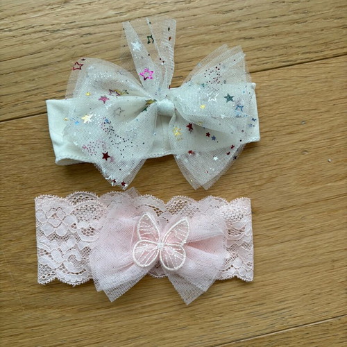 Hair ribbons new, set of 2 for newborns