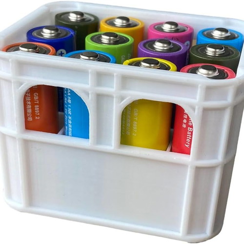 AA battery case in beer crate shape new