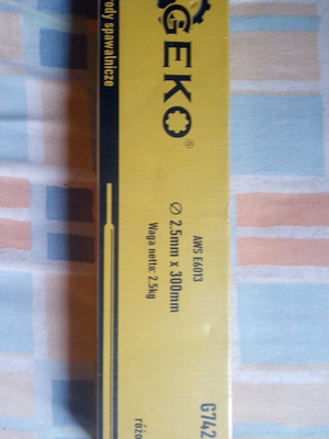 Ηλεκτρόδια συγκόλλησης Φ2,5 mm × 300 mm, συσκευασία 2,5 κιλά