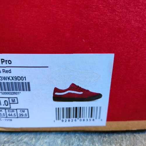 Vans Berie Pro shoes new, size 45, red