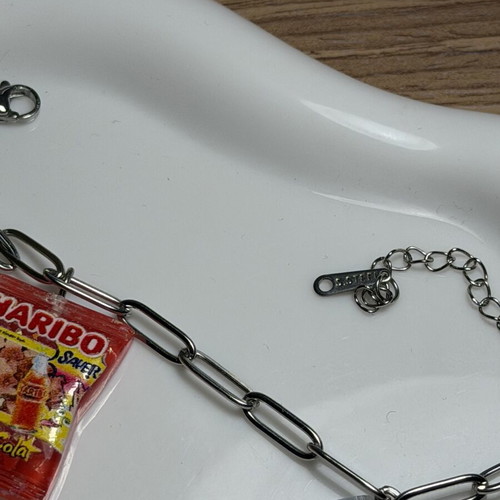 Handmade stainless steel bracelet, new, multicolor and silver
