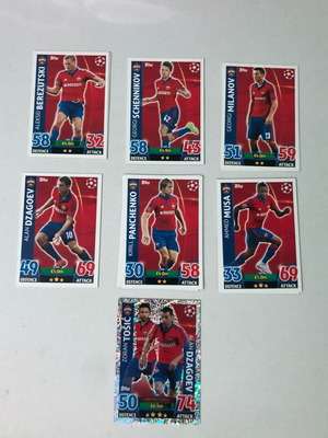 Match Attax 2015/16 CSKA Moscow card set like new
