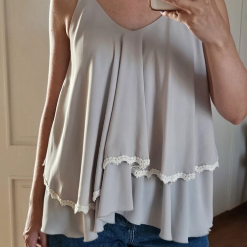 Regalinas grey blouse, one size