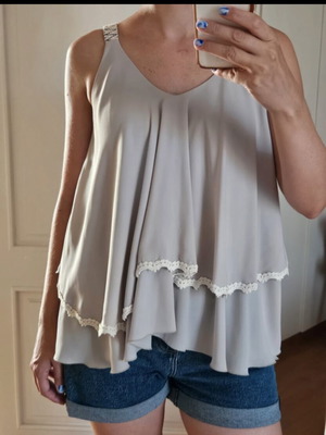 Regalinas grey blouse, one size