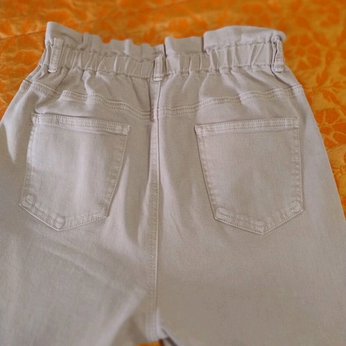 Cotton pants like new, beige, size L