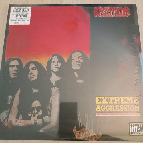 Δίσκος βινυλίου Kreator Extreme Aggression 3 LP καινούργιος, remastered, sealed, gatefold