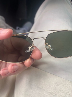 Red Raven Eyewear sunglasses like new, green and gold